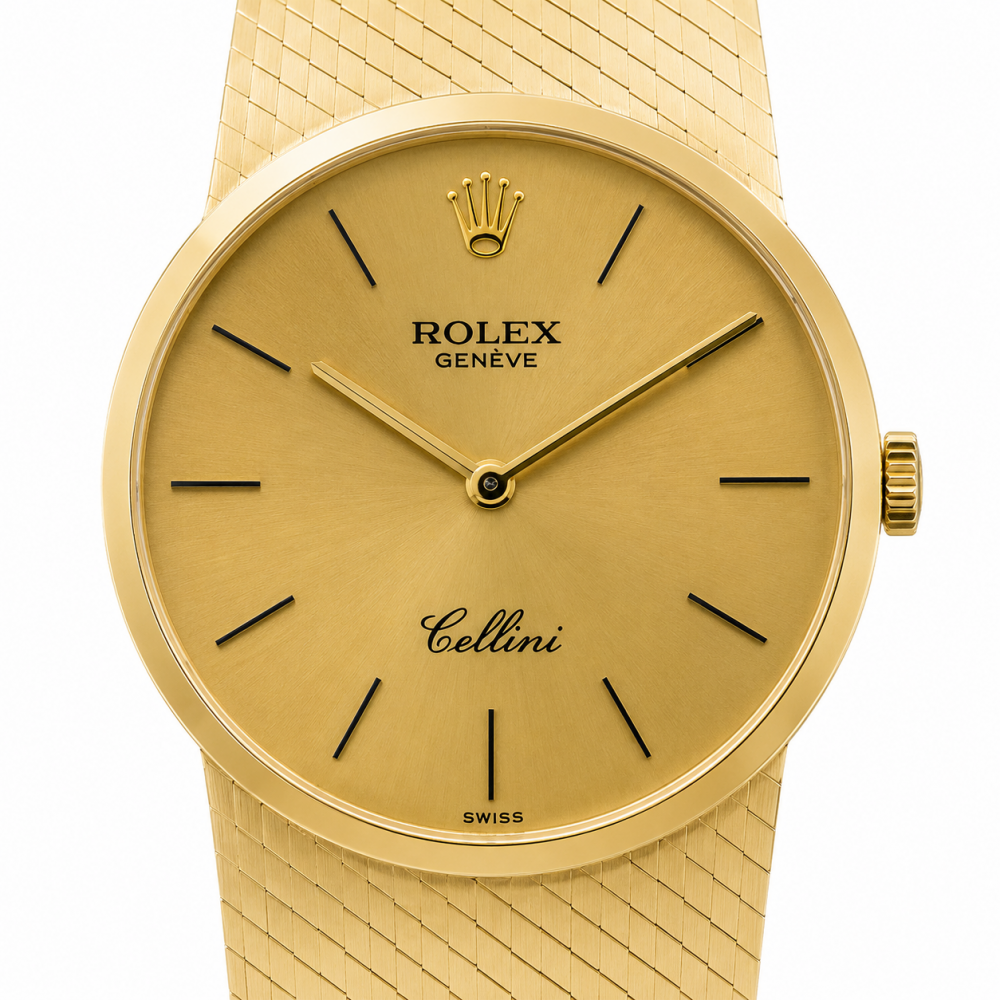 Rolex Cellini 18K Yellow Gold 32MM 4112 Watch